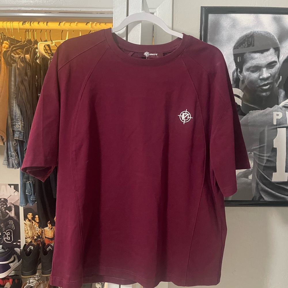 Men's Maroon Short Sleeve Tee